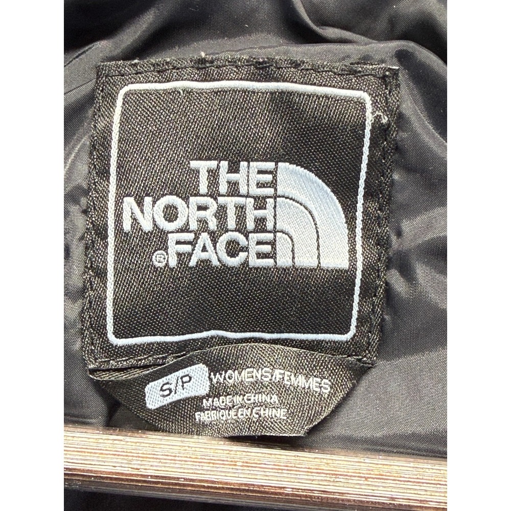 The North Face Quilted Jacket Women Small Black Nylon Diamond Mock Neck Full Zip - Picture 5 of 11